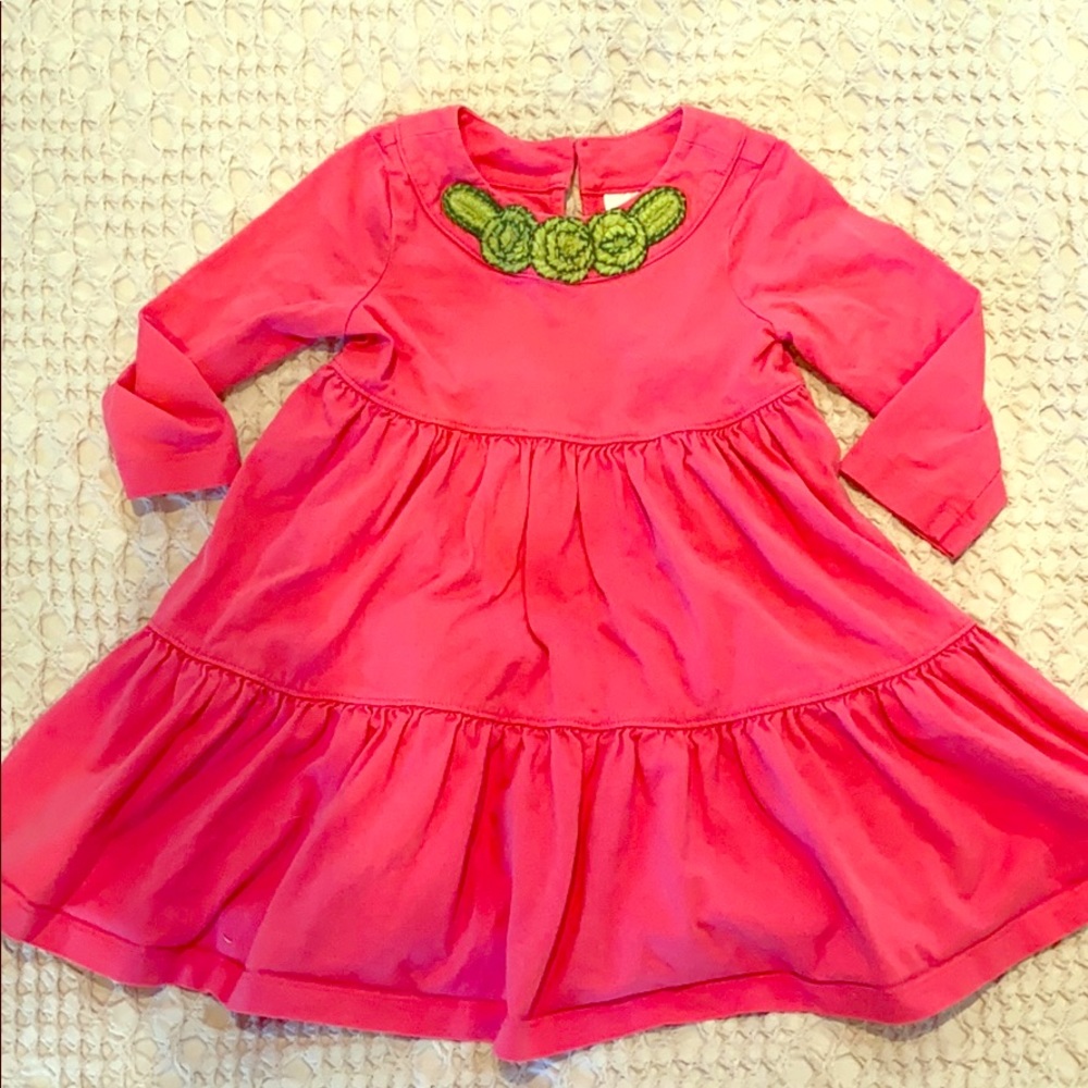 Hanna Anderson 90 pink cotton twirl dress